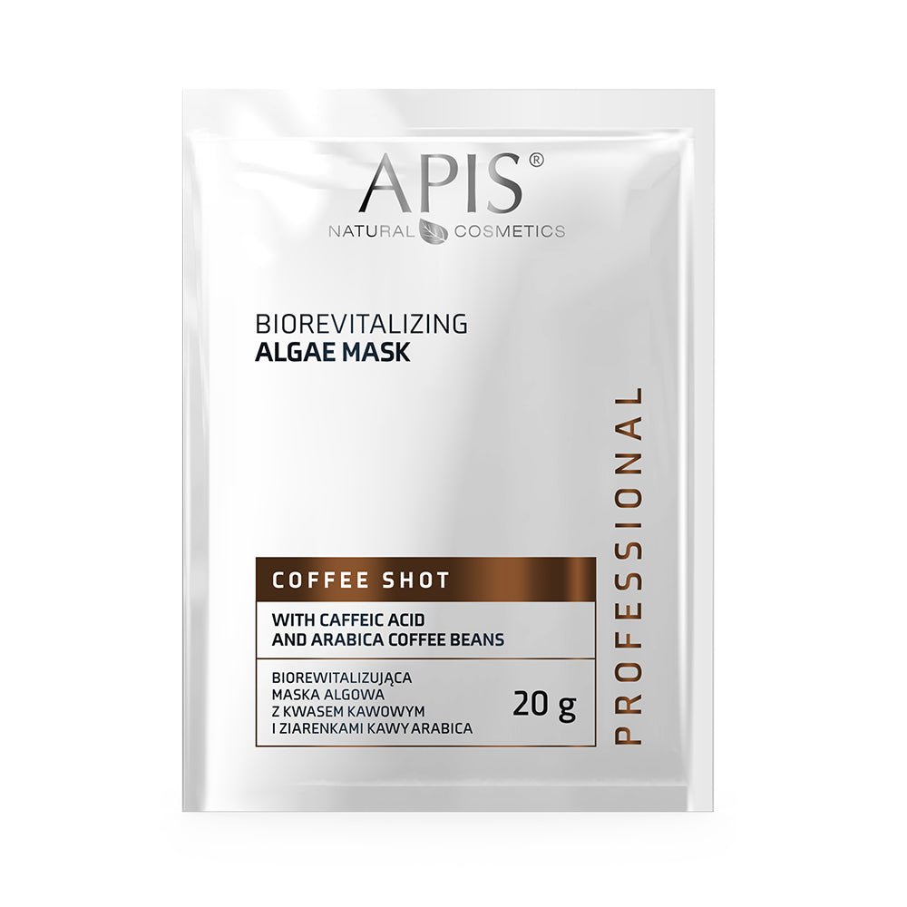 APIS Coffee Shot - Biorevitalizing Algae Mask with Caffeic Acid & Arabica Coffee Beans 20g