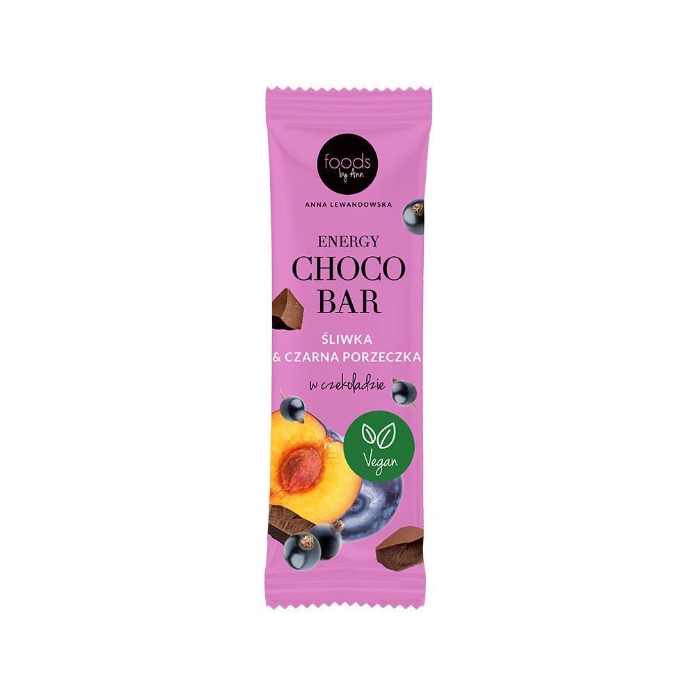 Foods by Ann Energy Choco Bar Plum & Blackcurrant in Chocolate 35g