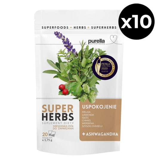 10x Purella Herbal Infusion - Calm Superherbs (20x 1.75g)