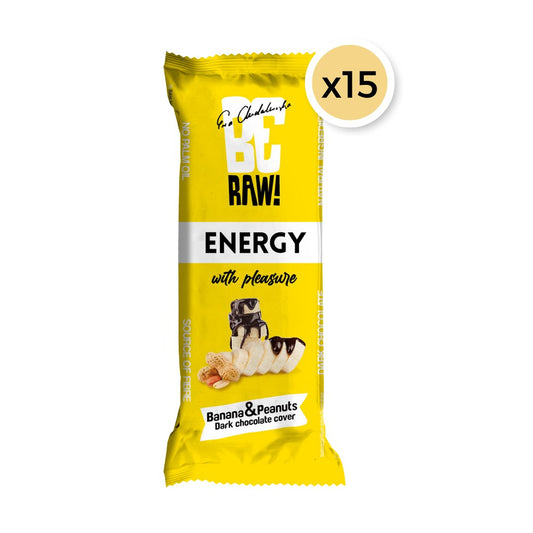 15x Be Raw Energy Bar Banana&Nuts 40g