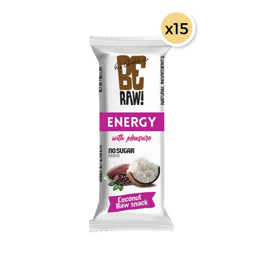 15x Be Raw Energy Bar - Coconut 40g