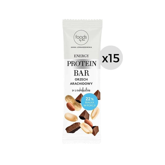 15x Foods by Ann Energy Protein Bar Peanut in chocolate 35g