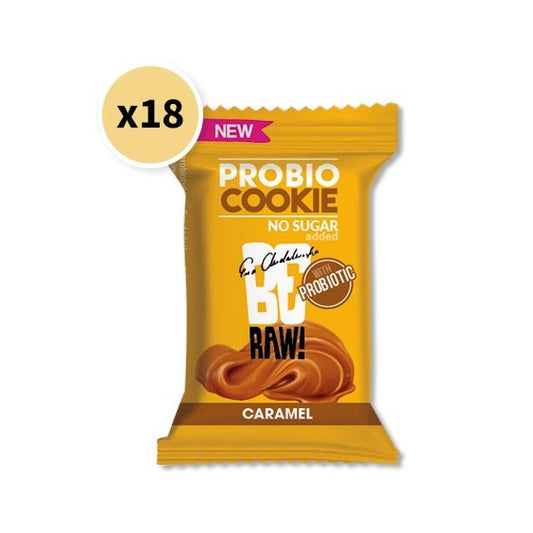18x Be Raw Probio Cookie Caramel 18g