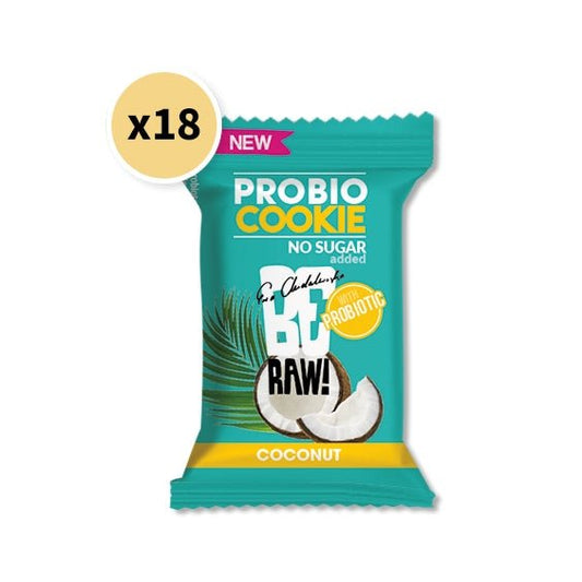 18x Be Raw Probio Cookie Coconut 18g