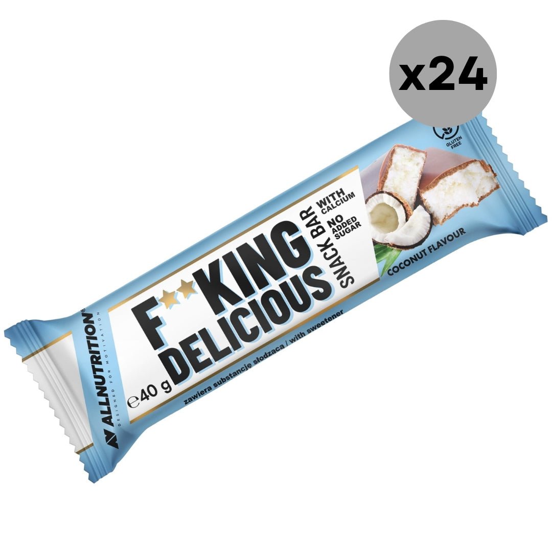 24x ALLNUTRITION FITKING Snack Bar Coconut 40g