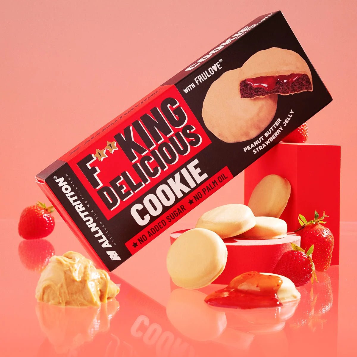 ALLNUTRITION FITKING COOKIE Peanut Butter Strawberry Jelly 128g