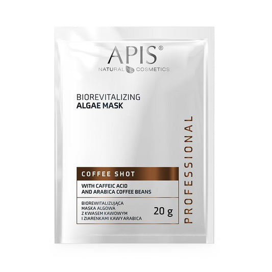 APIS Coffee Shot - Biorevitalizing Algae Mask with Caffeic Acid & Arabica Coffee Beans 20g