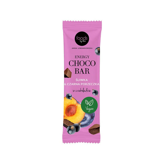 Foods by Ann Energy Choco Bar Plum & Blackcurrant in Chocolate 35g