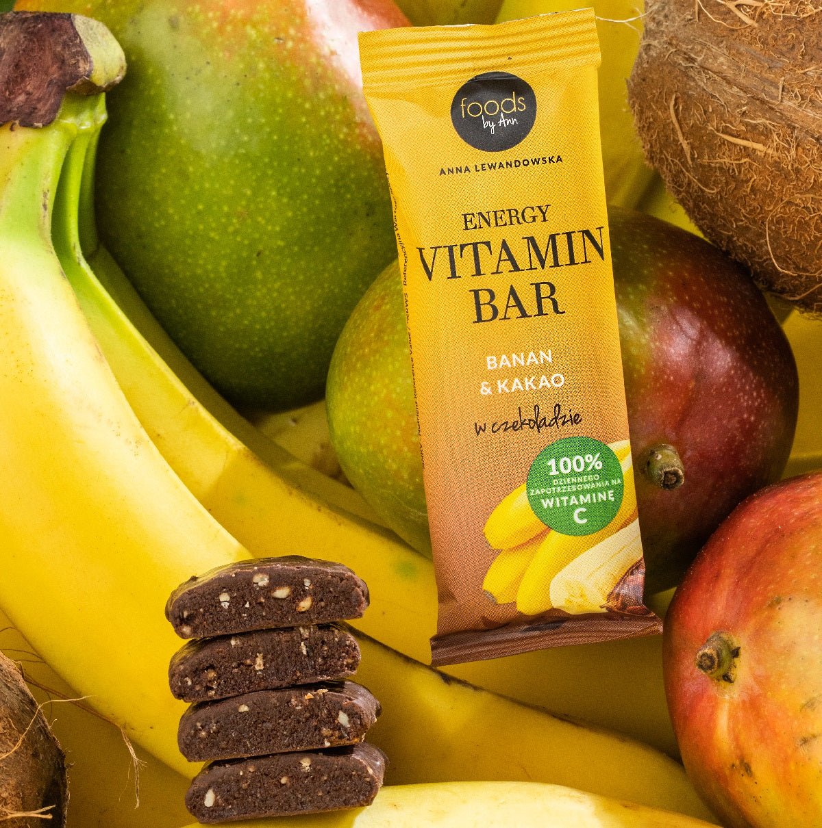 Foods by Ann Energy Vitamin Bar Banana & Cocoa 35g