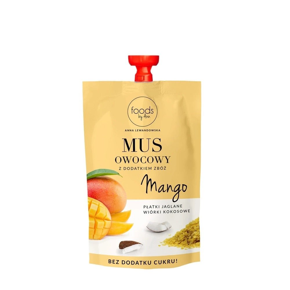 Foods by Ann Fruit puree with cereals Mango & Millet flakes & Coconut flakes 100g