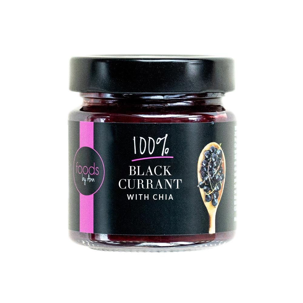 Foods by Ann Jam 100% Black currant with chia 200g