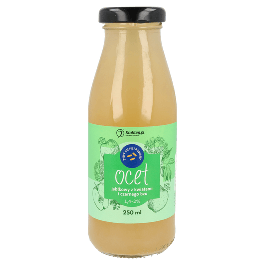 Krukam Apple vinegar with elderflowers 250ml