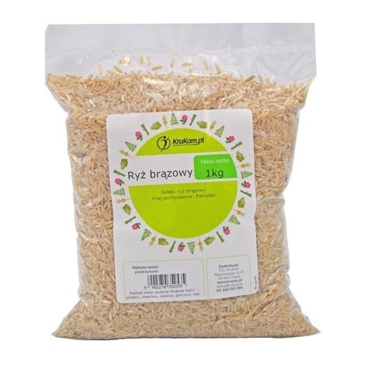 Krukam Brown rice, natural 1kg