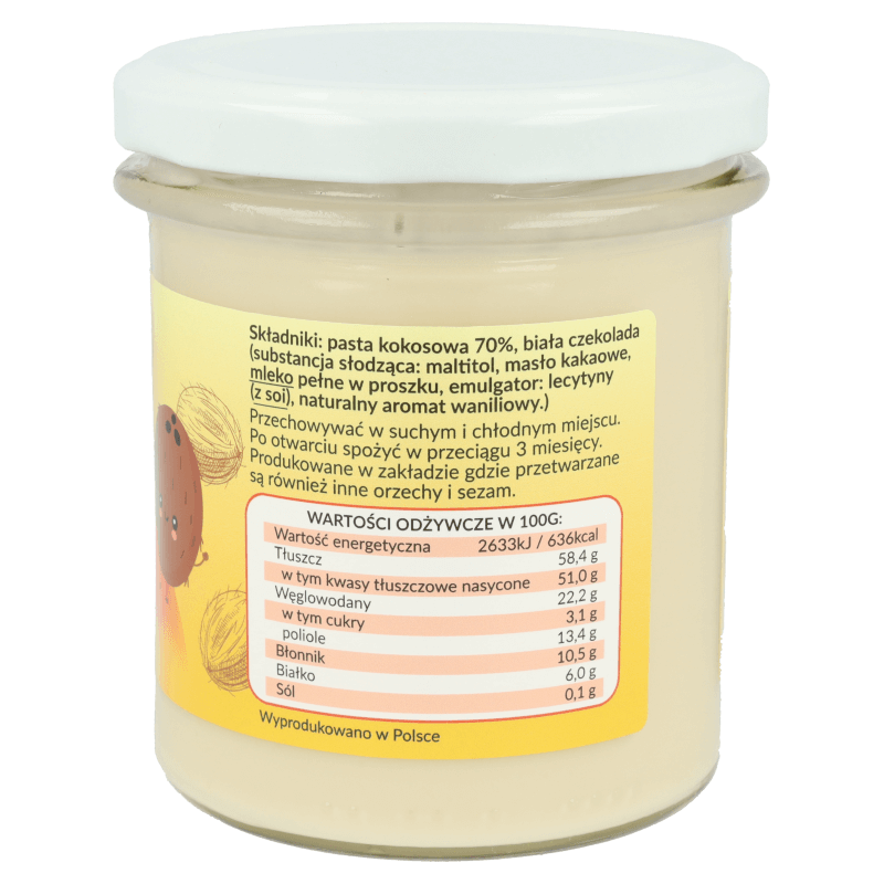 Krukam Czekokos - Coconut paste with white chocolate 300g