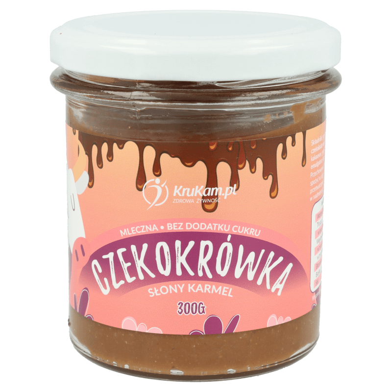 Krukam Czekokrówka - Paste with Milk chocolate and Salted caramel 300g