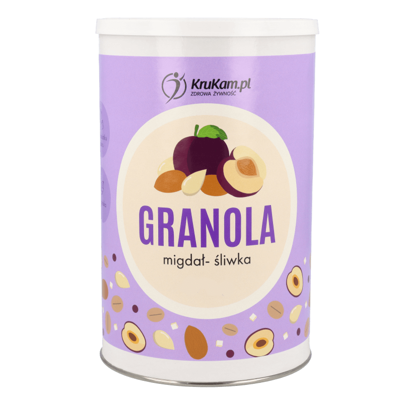 Krukam Granola almond-plum 180g