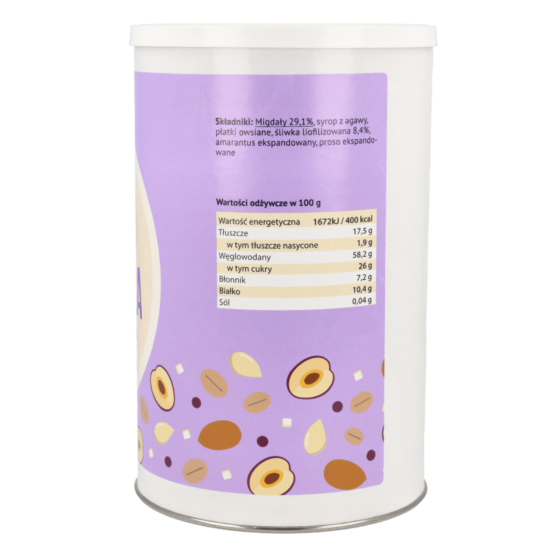 Krukam Granola almond-plum 180g