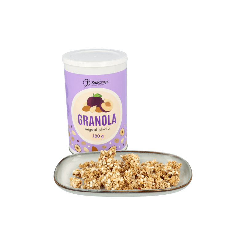 Krukam Granola almond-plum 180g