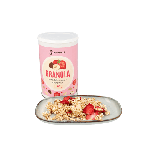 Krukam Granola hazelnut-strawberry 190g