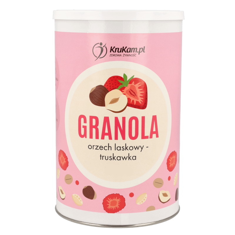 Krukam Granola hazelnut-strawberry 190g