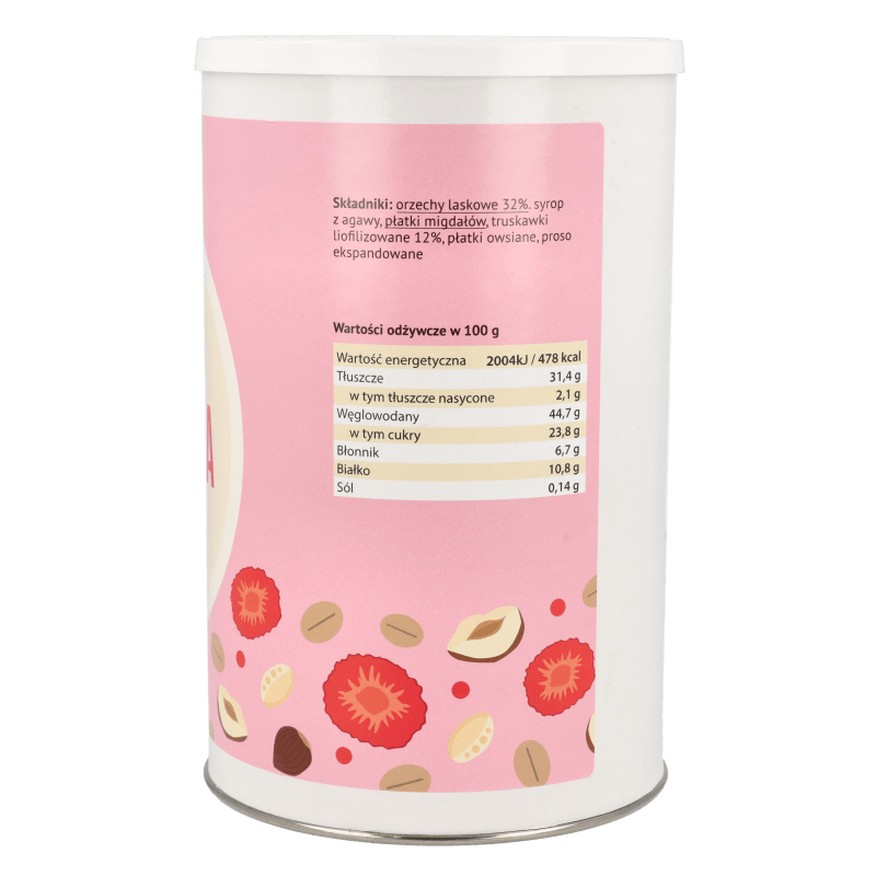 Krukam Granola hazelnut-strawberry 190g