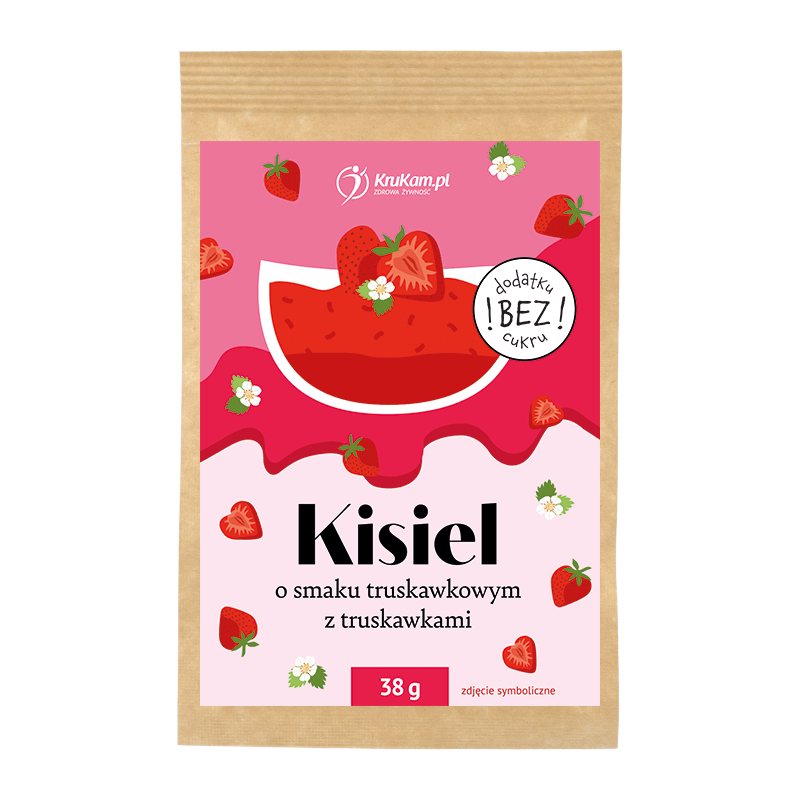 Krukam Strawberry Kissel with strawberries 38g