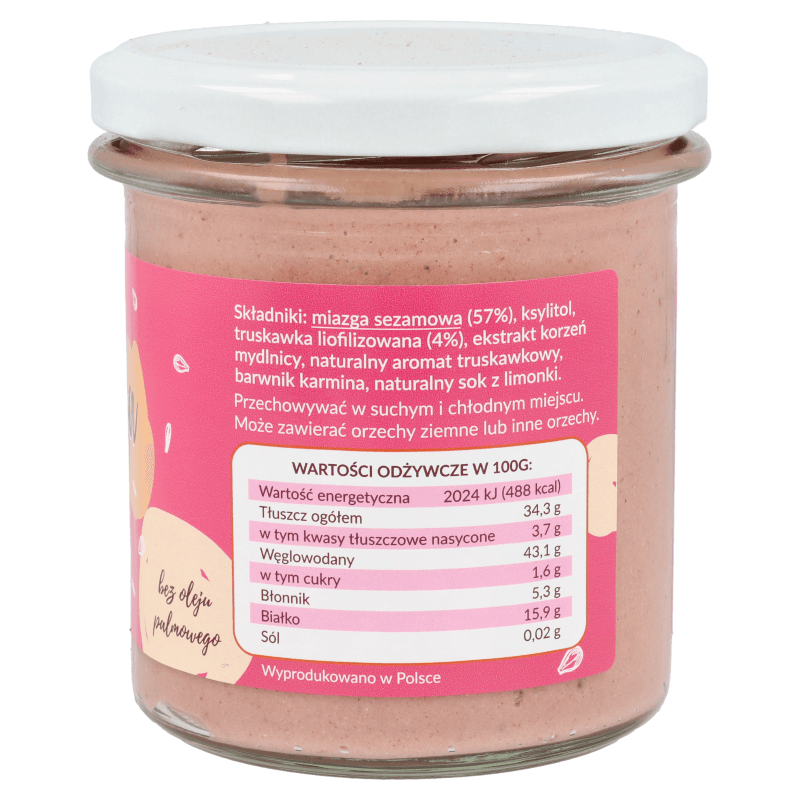 Krukam Turkish halva with freeze-dried strawberry 300g