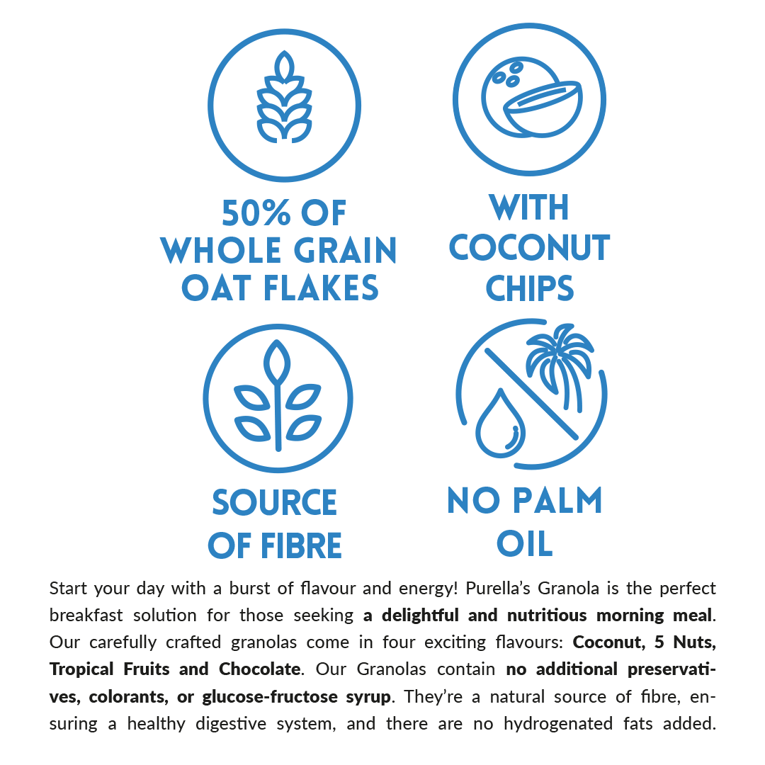 Purella Granola classic with coconut 300g