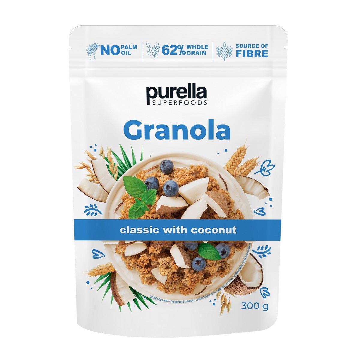 Purella Granola classic with coconut 300g