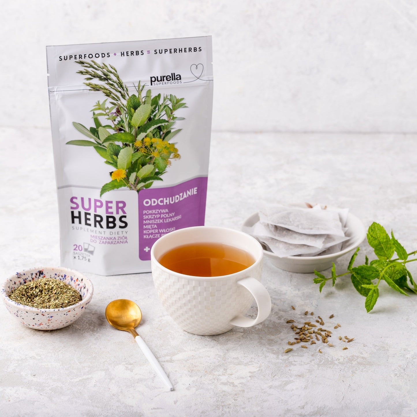 Purella Herbal Infusion - Slim Superherbs (20x 1.75g)