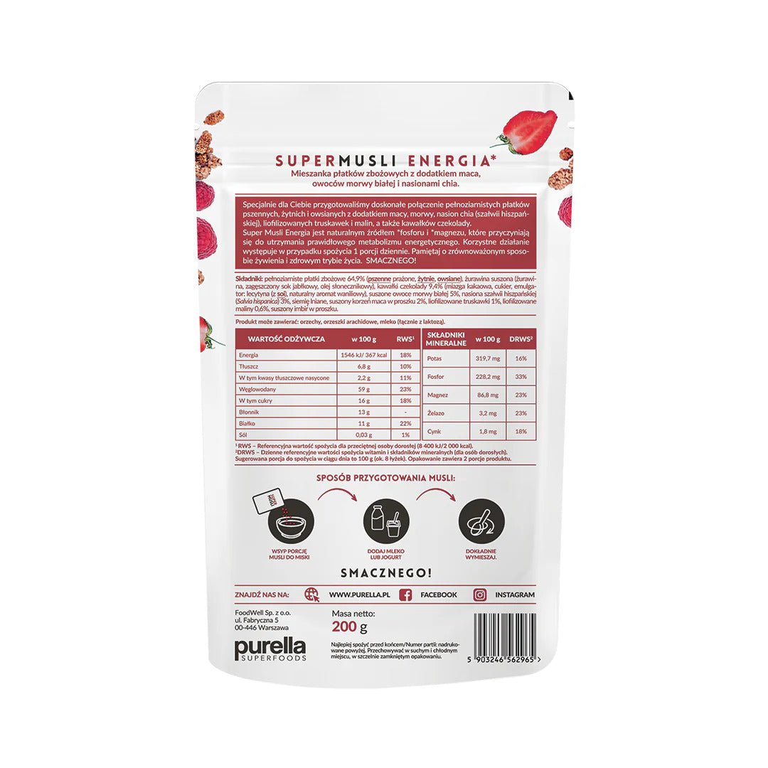 Purella Super Muesli Energy 200g