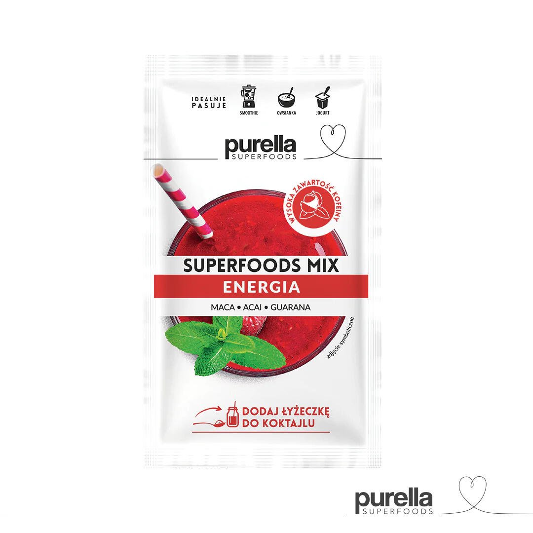 Purella Superfoods mix Energy - Maca, Acai, Guarana 40g