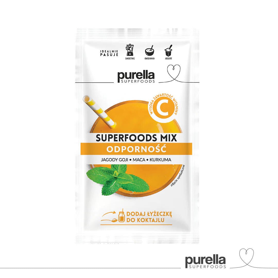 Purella Superfoods mix Immunity - Goji berries, Maca, Turmeric 40g