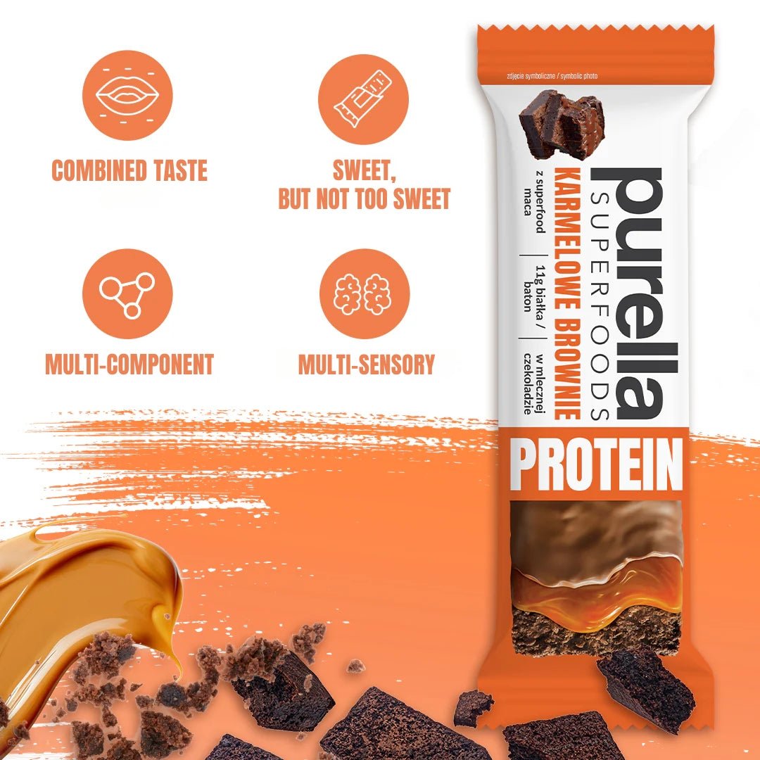 Purella SuperFoods Protein Bar - Caramel Brownie 45g