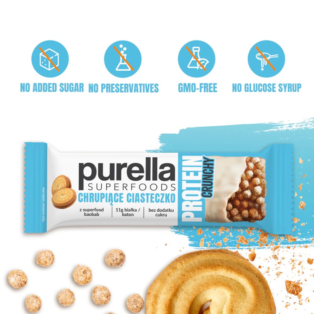 Purella SuperFoods Protein Bar - Crunchy Cookie 45g