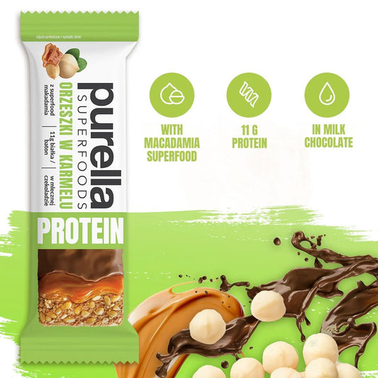 Purella SuperFoods Protein Bar - Nuts in Caramel 45g