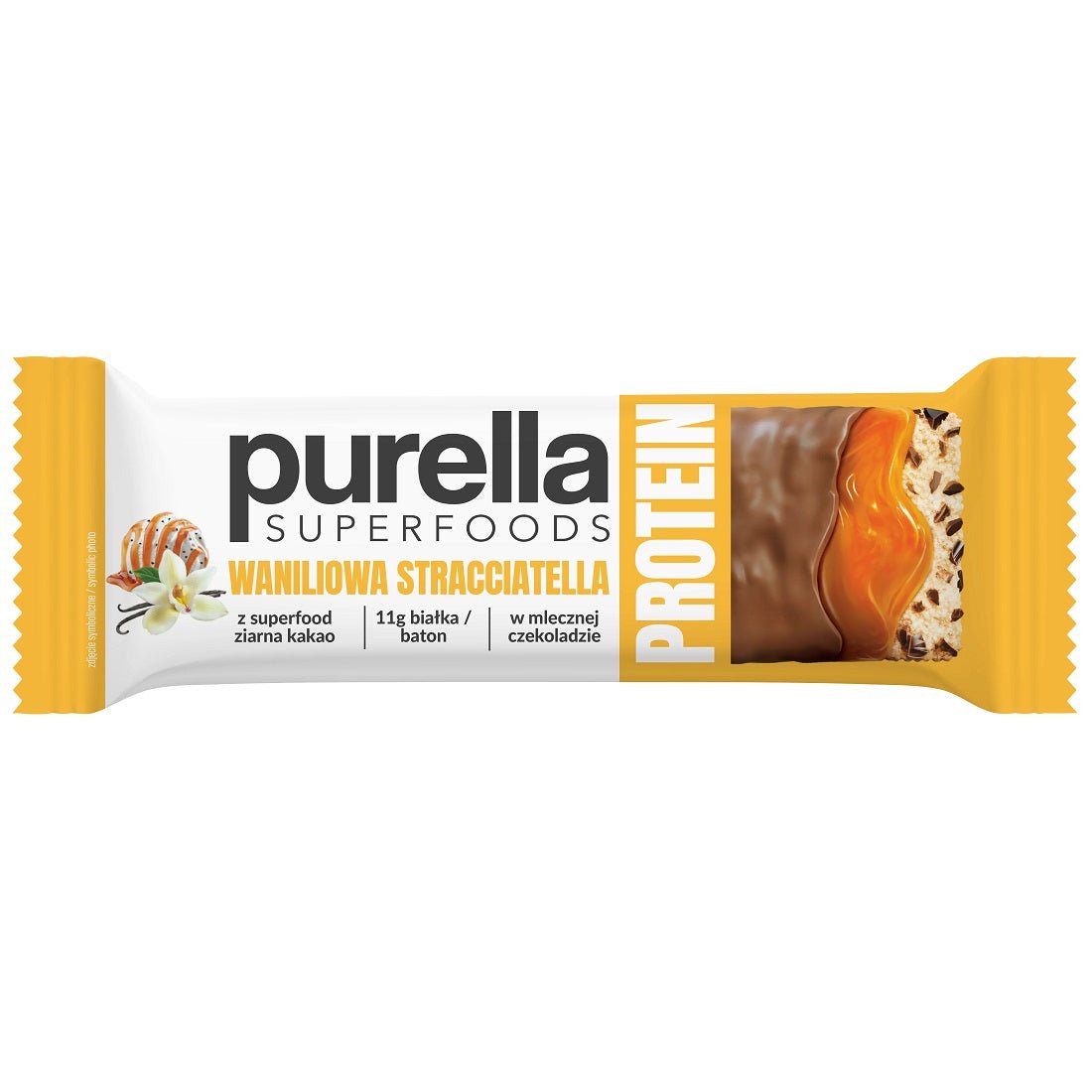 Purella SuperFoods Protein Bar - Vanilla Straciatella 45g