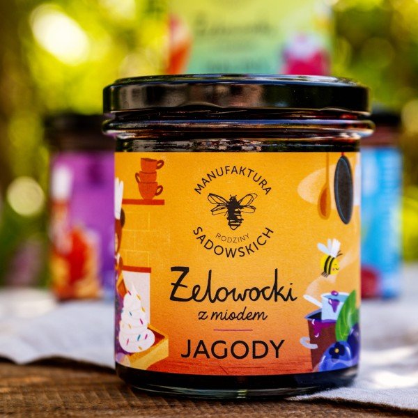 Sadowski Bee Gardens Berries in gel with Honey "Żelowocki" 320g