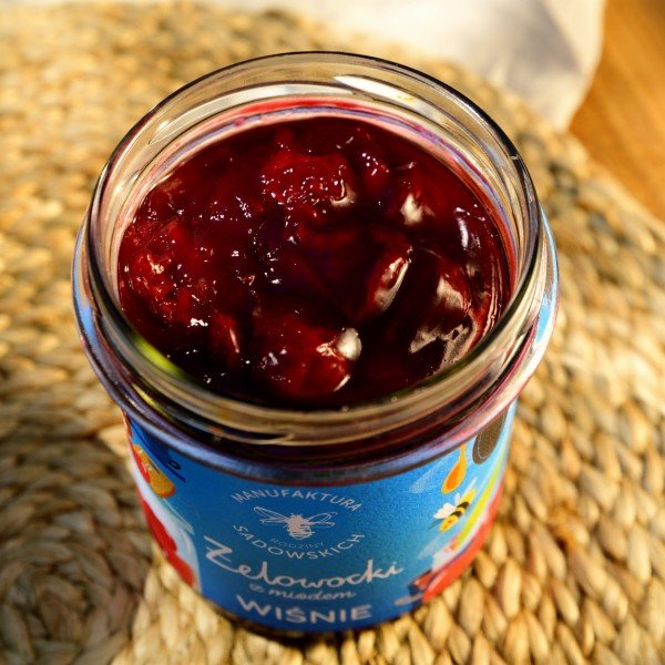 Sadowski Bee Gardens Cherries in gel with Honey "Żelowocki" 320g