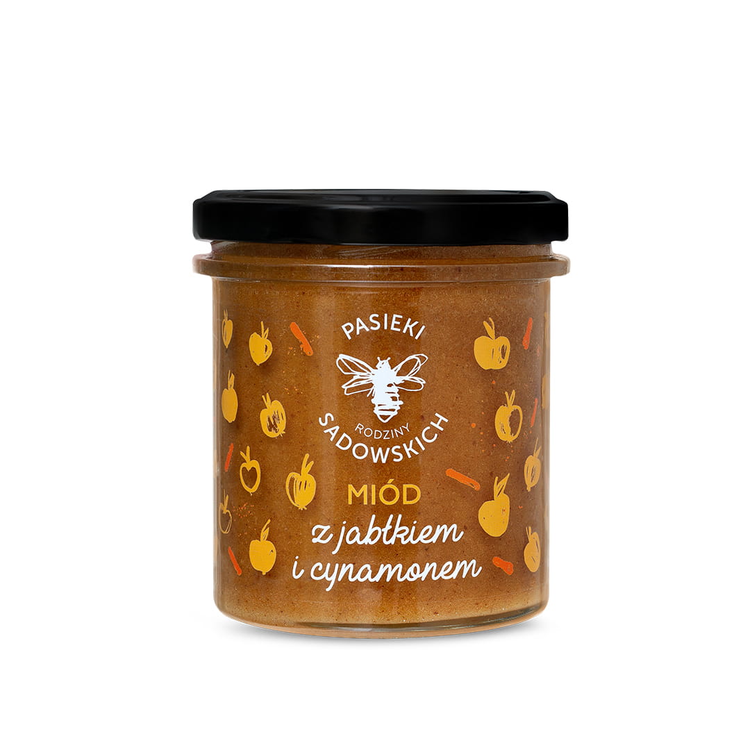 Sadowski Bee Gardens ﻿﻿﻿Honey with apple and cinnamon 430g