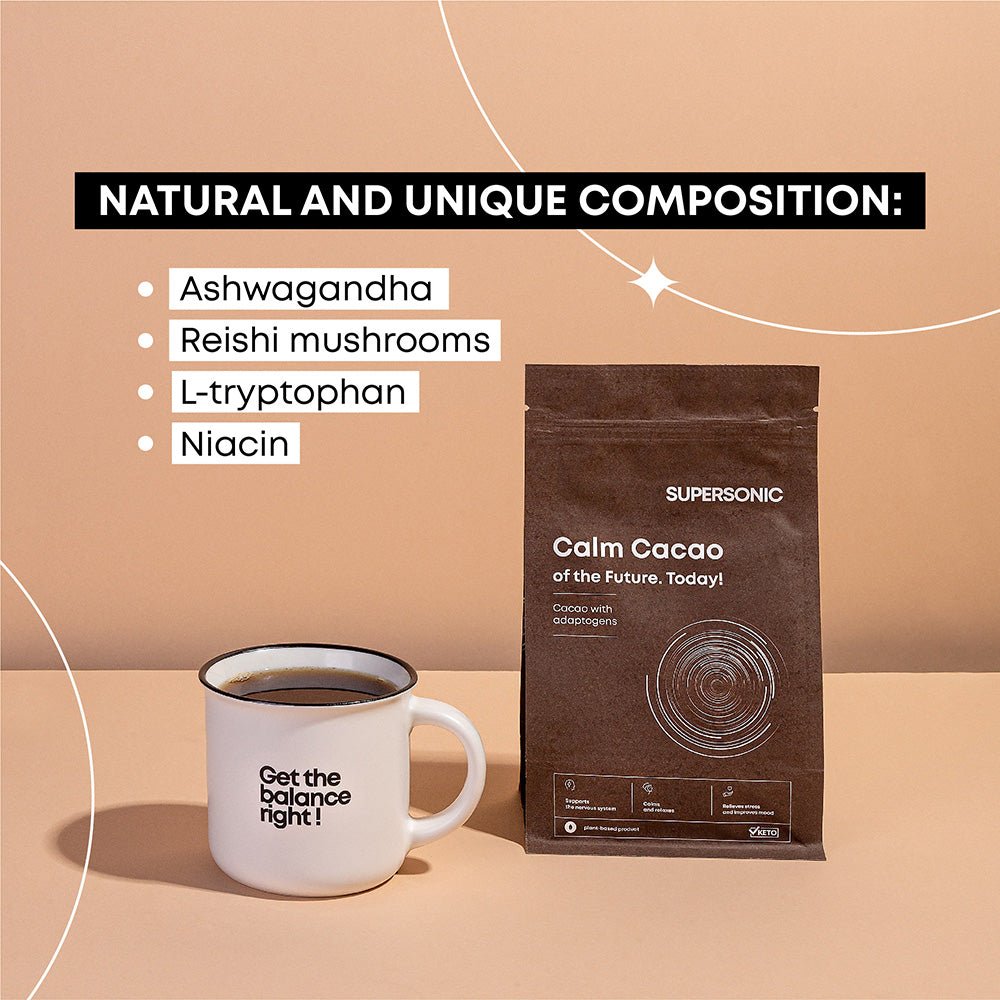 SUPERSONIC Calm Cacao - Cacao with adaptogens 225g