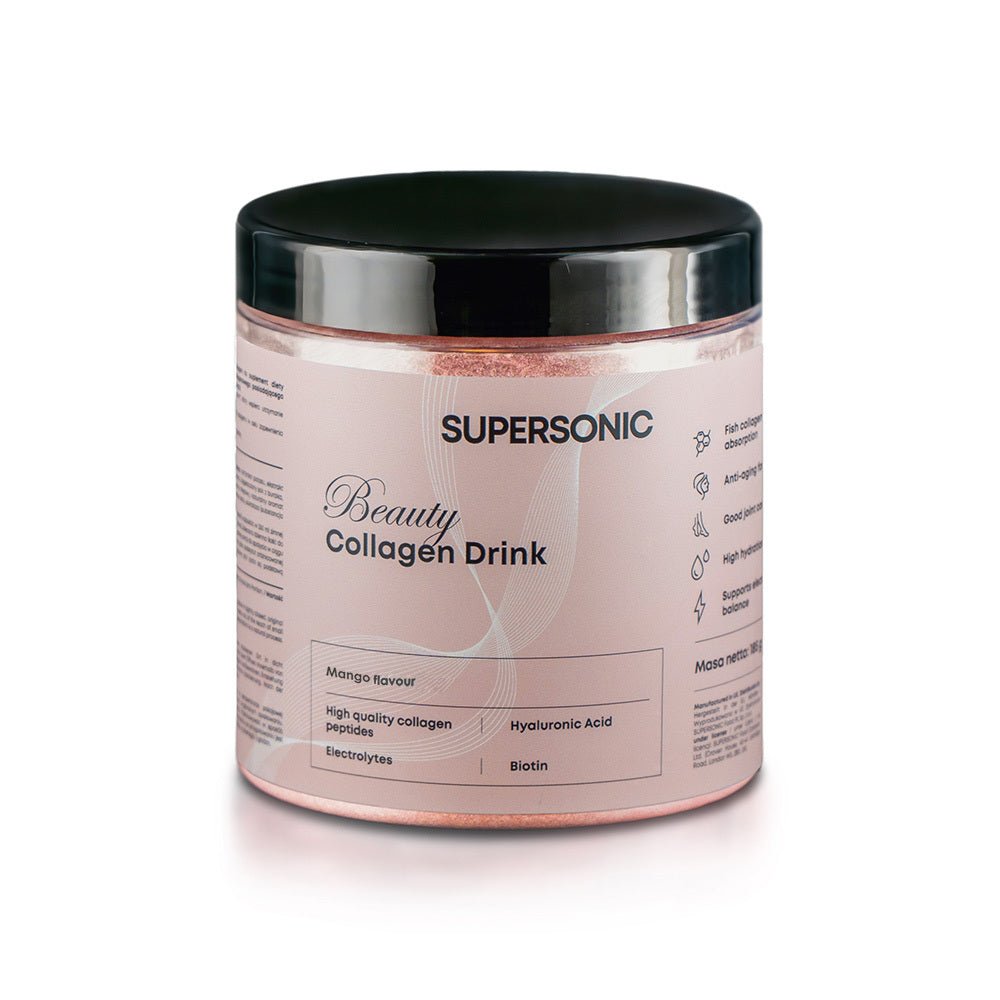 SUPERSONIC Collagen Beauty Drink - Mango flavour 185g