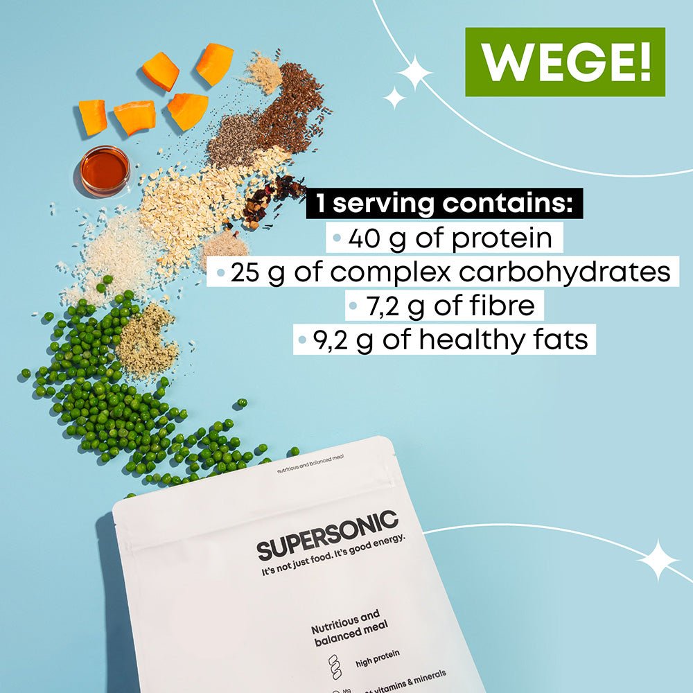 SUPERSONIC Plus Meal with milk chocolate flavour - VEGE 1500g