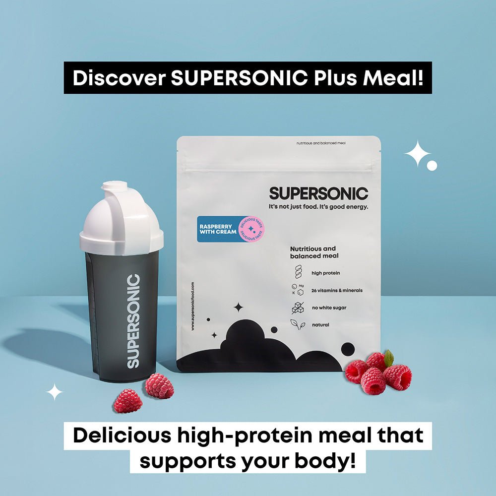 SUPERSONIC Plus Meal with raspberry and cream flavour 1500g