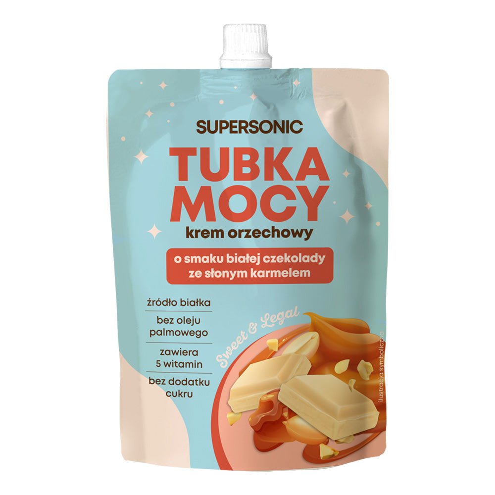 SUPERSONIC Power Tube - Nut cream with white chocolate caramel flavour 50g