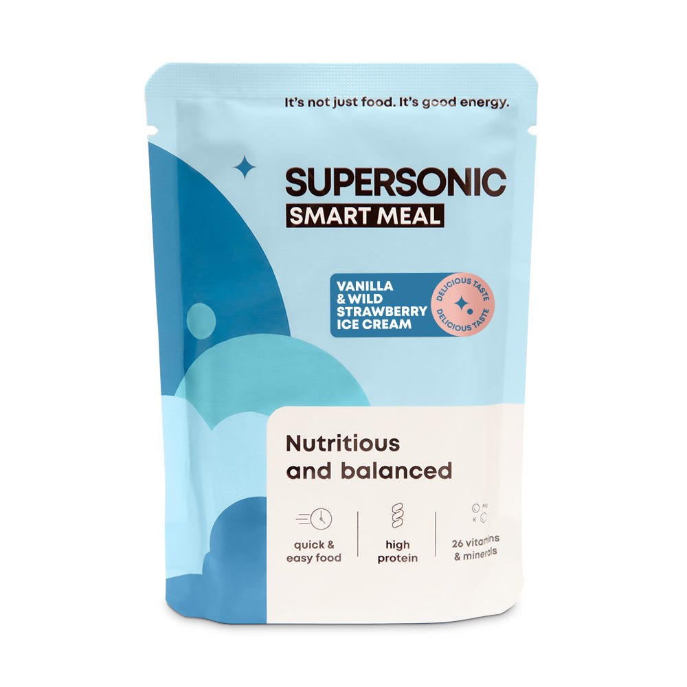 SUPERSONIC Smart Meal - Vanilla & Wild Strawberry Ice Cream 100g