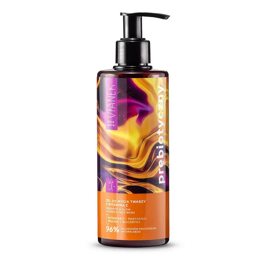 Vianek face care. Prebiotic & Glow Vitamin C Face Wash 300ml